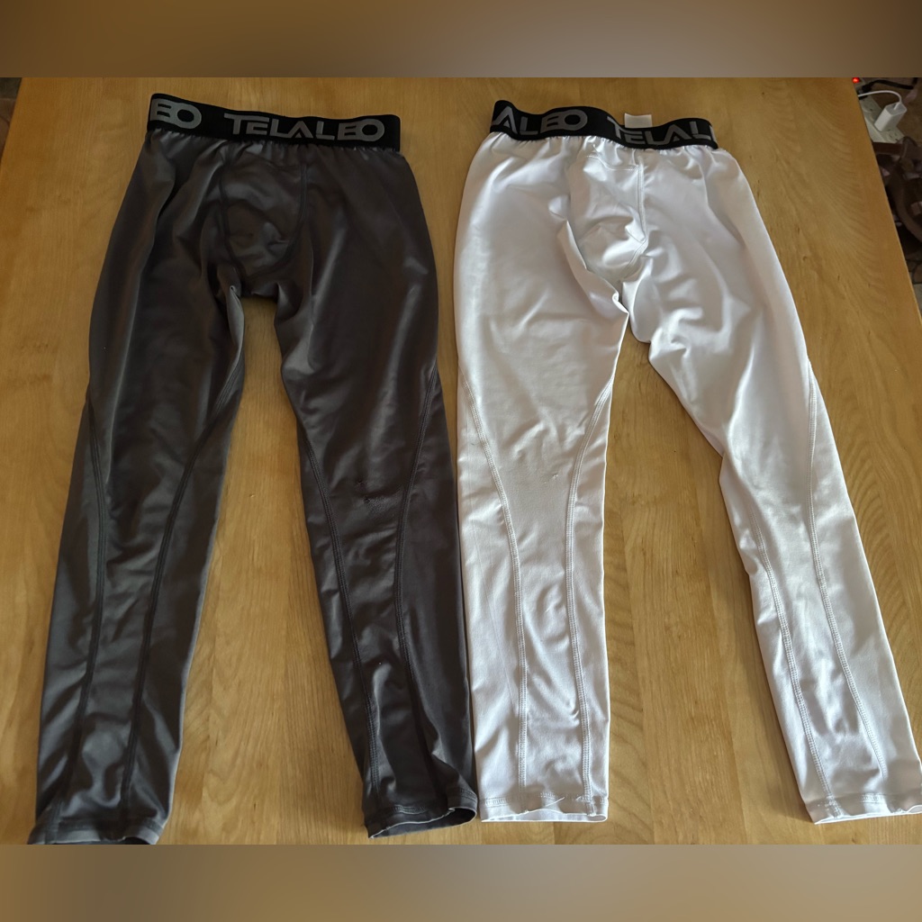 Telaleo Boys Compression Leggings Pants Size Small Set Of 2